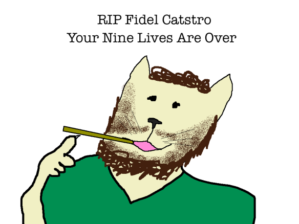 RIP Fidel Castro Cartoon