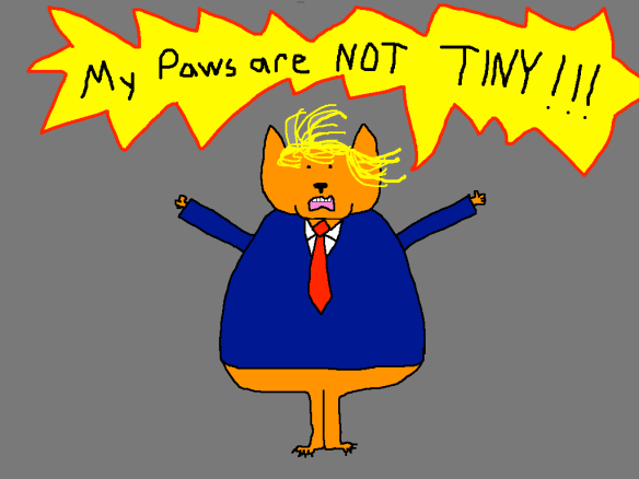 Trump Cat cartoon